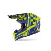 AIROH AVIATOR 3 TC21 MOTOCROSS HELMET YELLOW BLUE