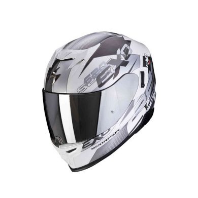 SCORPION EXO-520 AIR COVER HELMET WHITE SILVER