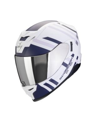 SCORPION EXO-520 EVO AIR BANSHEE WHITE BLUE PURPLE