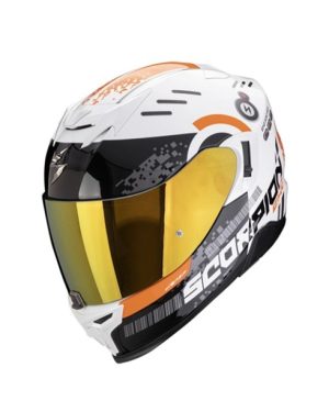 SCORPION EXO-520 EVO AIR TITAN WHITE ORANGE