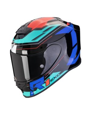 SCORPION EXO-R1 EVO AIR BLAZE BLACK BLUE RED