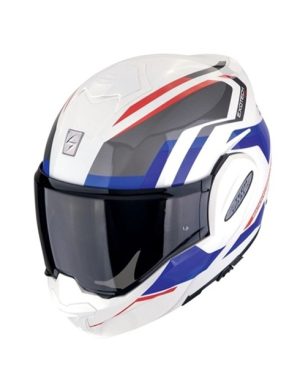 SCORPION EXO-TECH FURIO WHITE RED BLUE