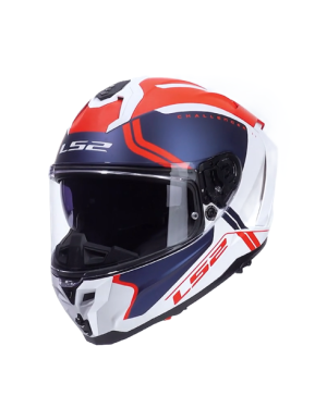 LS2 FF817 CHALLENGER II HELMET TITAN WHITE BLUE RED