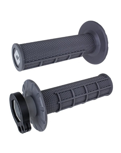 ODI HALF-WAFFLE MX V2 LOCK-ON GRIPS BLACK