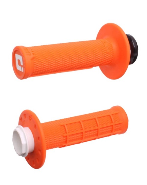 ODI MICRO-X HALF-WAFFLE V2 LOCK-ON GRIPS ORANGE