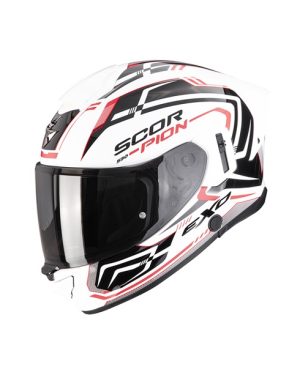 SCORPION EXO-530 SLOPE WHITE BLACK RED